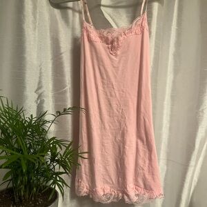 y2k pink cami lace tank top